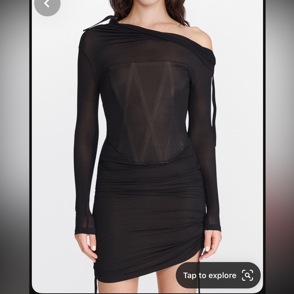 DION LEE HOISERY GATHER DRESS ORG. $1,535 ( read description) - Picture 7 of 9